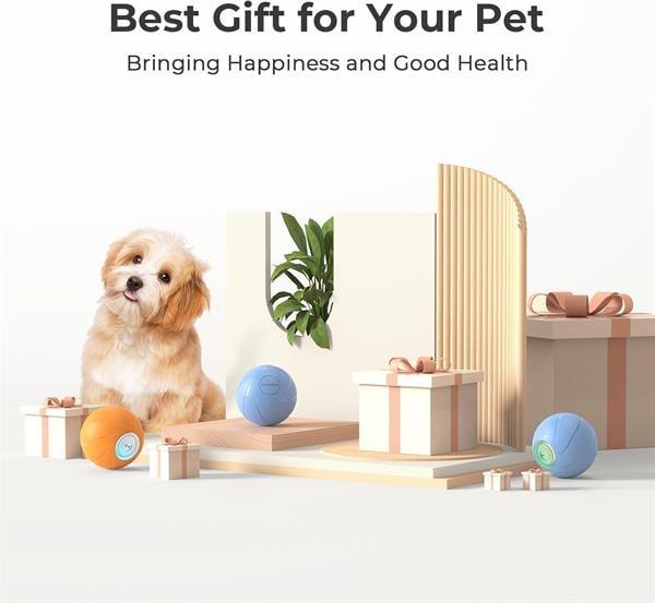 Cheerble Şarjlı Akıllı İneraktif Köpek Oyun Topu Turuncu Small 5.5 cm - Görsel 2