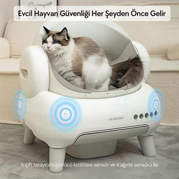 Neakasa Üstü Açık Akıllı Tuvalet Beyaz - Görsel 3