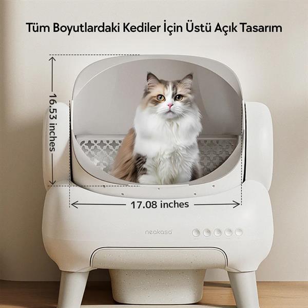 Neakasa Üstü Açık Akıllı Tuvalet Beyaz - Görsel 4