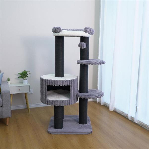 Zampa Mercury Kedi Tırmalama Ağacı 68X68X158 cm - Görsel 5