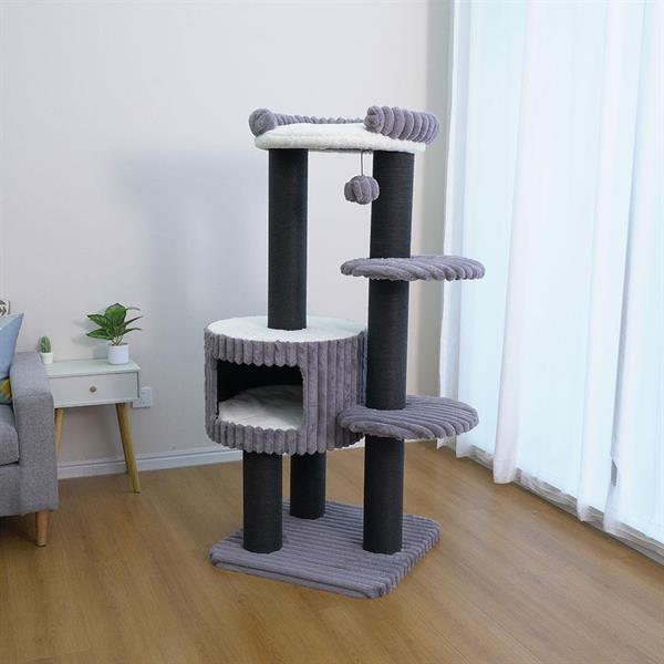Zampa Mercury Kedi Tırmalama Ağacı 68X68X158 cm - Görsel 4